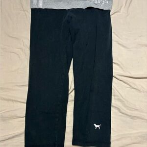 PINK Victoria's Secret Gray and Black Leggings